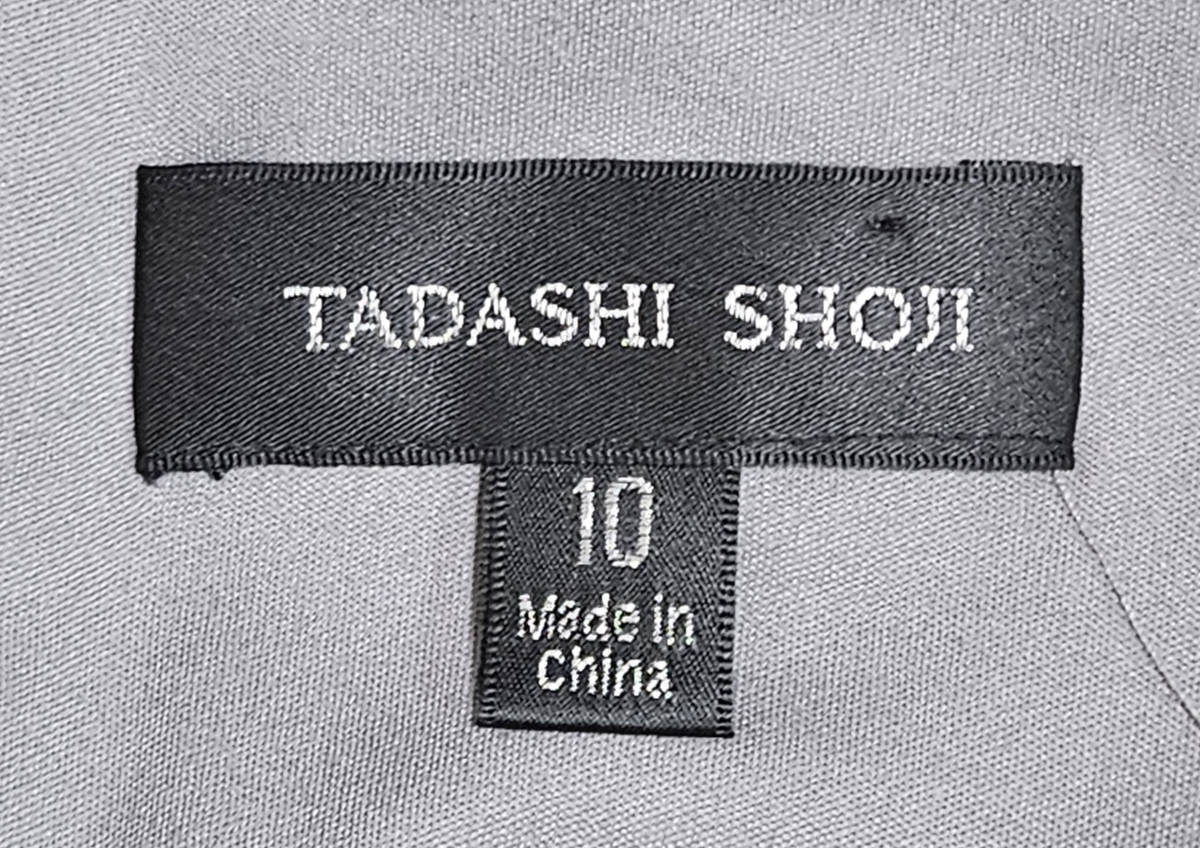 TADASHI SHOJI　タダシショージ　GRAY & GOLD　ロングフォーマルドレス　「１０ 」/ １３号程度_画像10