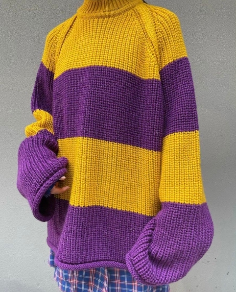 KIDILL BORDER PULLOVER KNIT キディル ニット | caseetrans.com