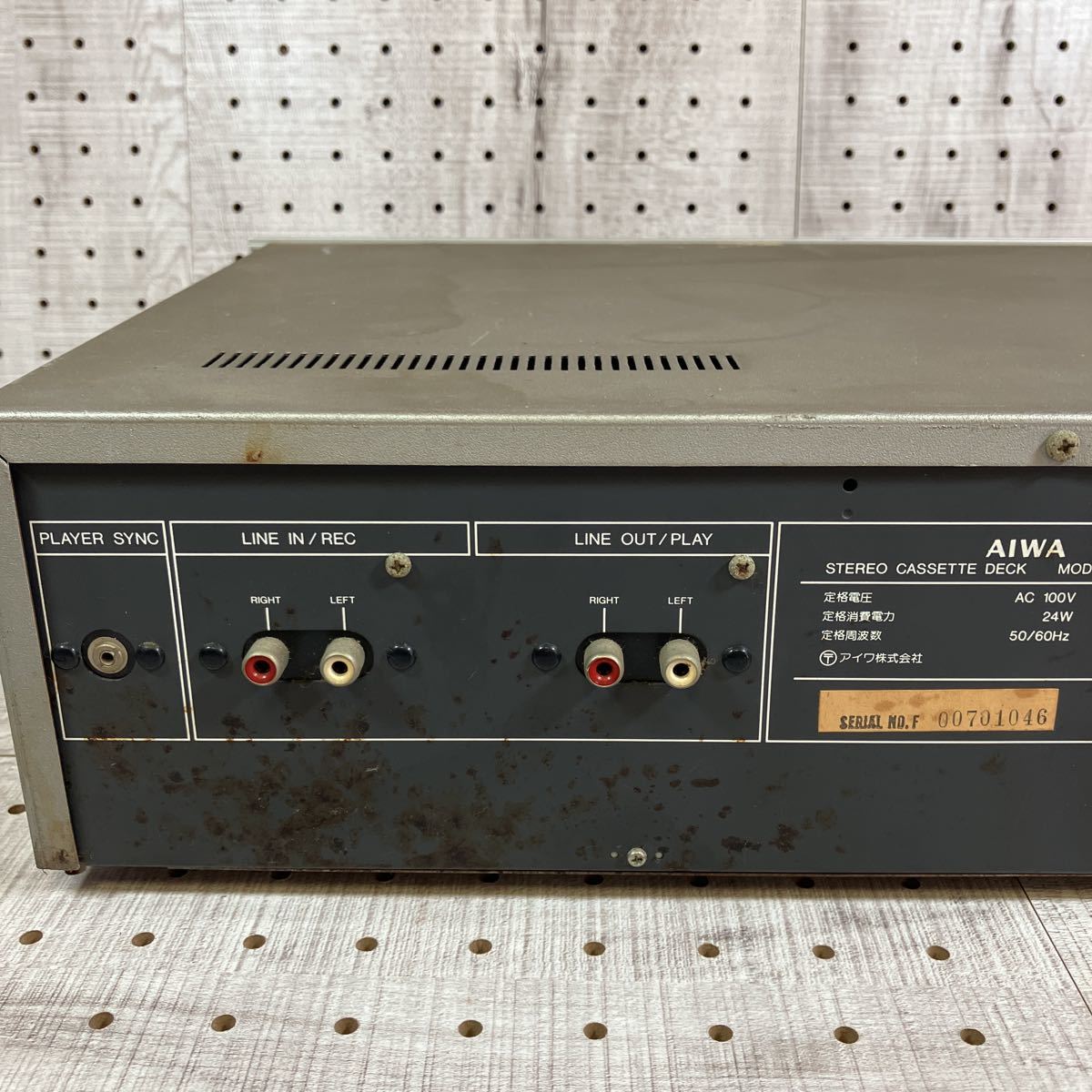 1円〜/AIWA/アイワ/ステレオ/カセットデッキ/AD-F60M/オーディオ 1円〜/AIWA/アイワ/ステレオ/カセットデッキ/AD-F60M/オーディオ