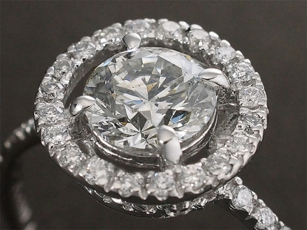 最安 1Pダイヤ/1.015ct ダイヤモンド/0.30ct デザイン リング Pt900 12