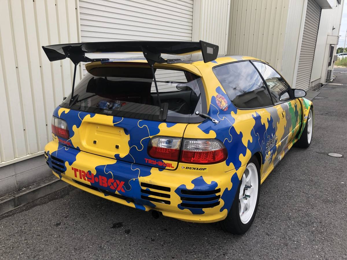 CIVIC Civic EG6 modified B18C+ wide body official recognition modified great number contest car circuit / race 
