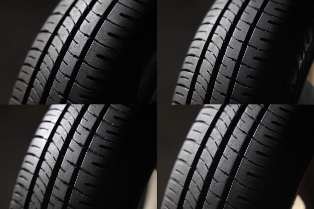 ★バリ山 155/70R13 スズキ純正アルミ 国産DUNLOP ENASAVE EC204 2022年製 ラジアル キャリーエブリィワゴンカルタスムーヴ等_画像6