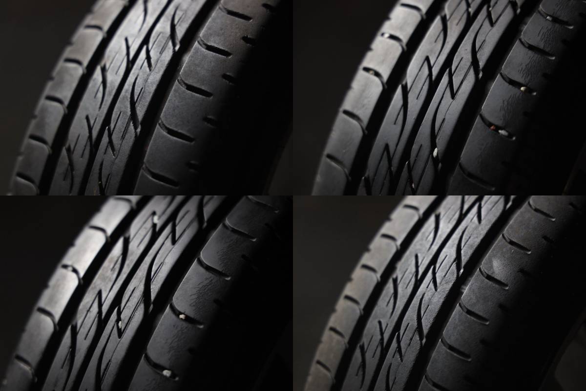 ★バリ山 165/55R15 スズキ純正アルミ BRIDGESTONE NEXTRY 2021年製 4本セット MRワゴンRアルトスペーシアソリオ等_画像6