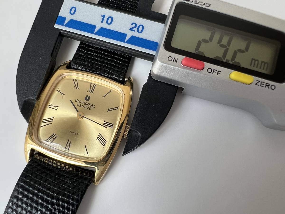 Y6稼働品 UNIVERSAL GENEVE ユニバーサルジュネーブ TURLER Wネーム
