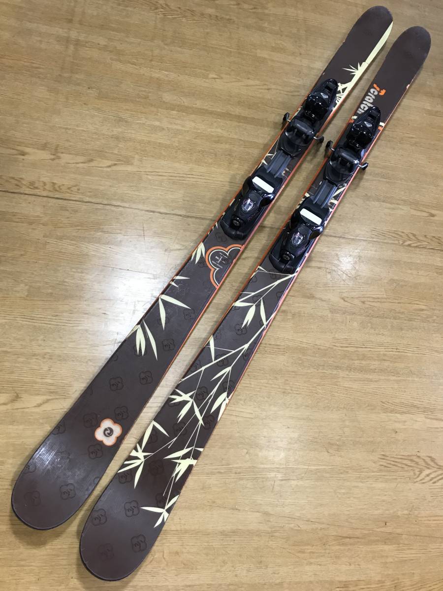 ☆★2024最終クリアランスセール！N173　レディースカービング4点セット板ROSSIGNOL158ｃｍ/ 靴GENFACTORＹ 23.0-23.5ｃｍ/ POLE新品105cm_画像3