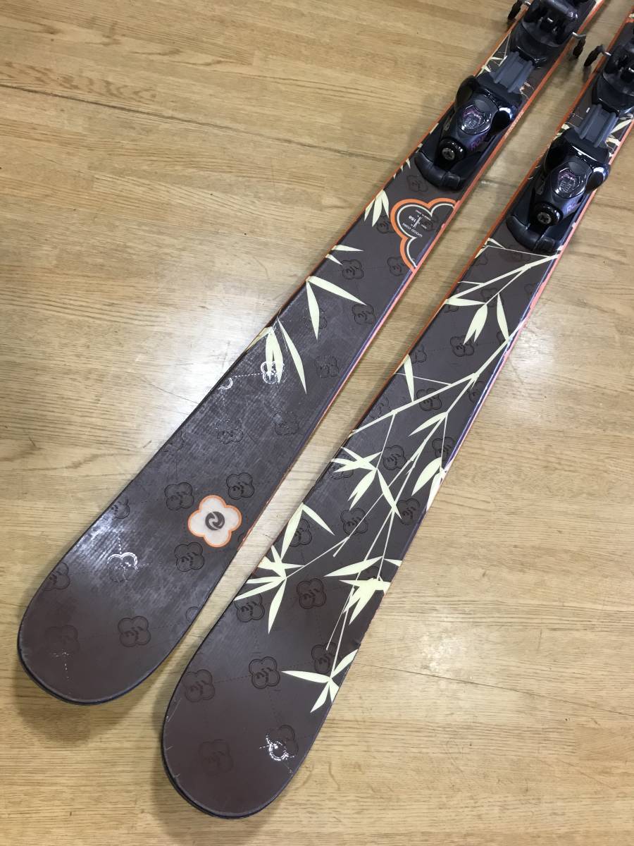 ☆★2024最終クリアランスセール！N173　レディースカービング4点セット板ROSSIGNOL158ｃｍ/ 靴GENFACTORＹ 23.0-23.5ｃｍ/ POLE新品105cm_画像2