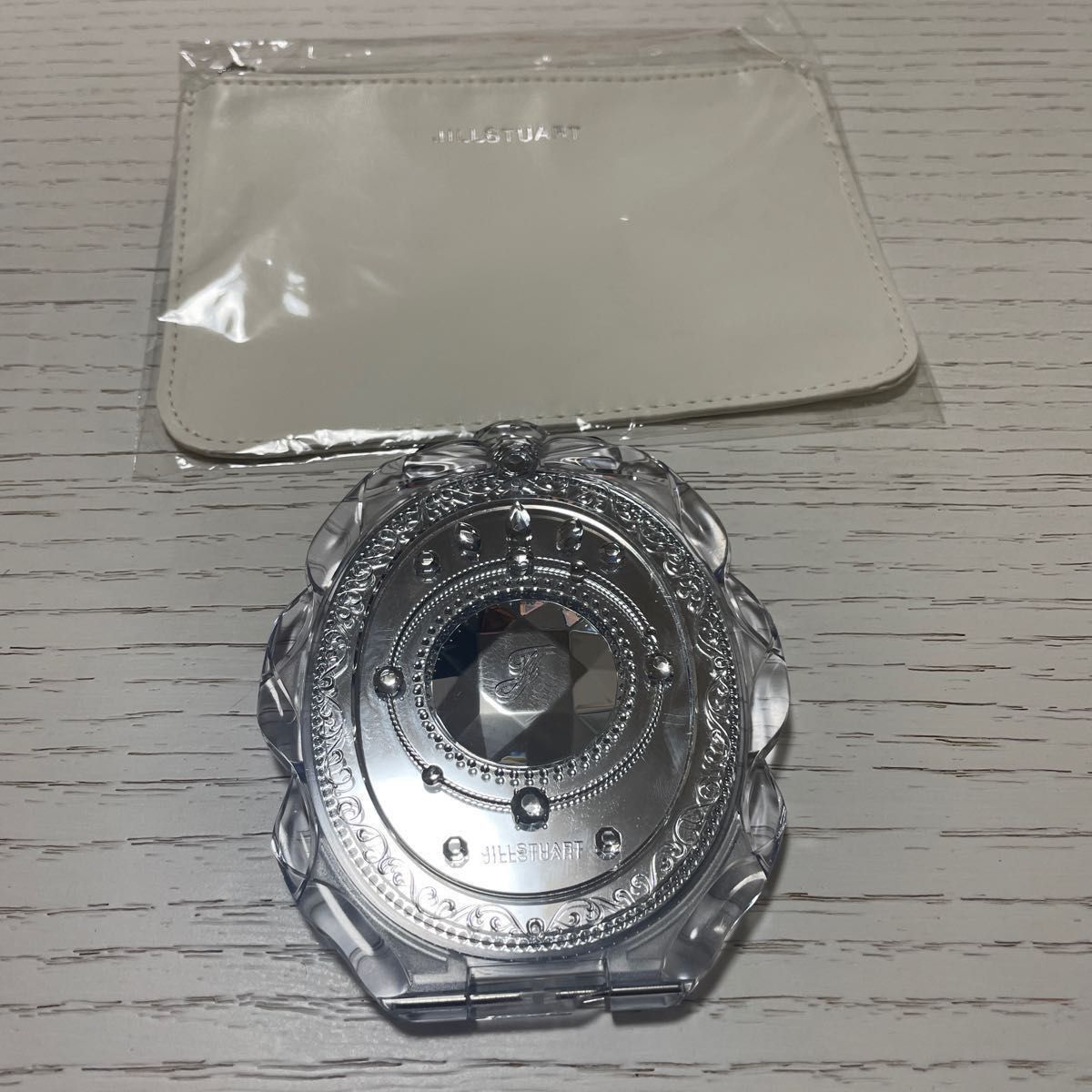 ジルスチュアート ポーチ ミラー 鏡 新品 未使用 未開封 レア ウィズ 付録 2点セット