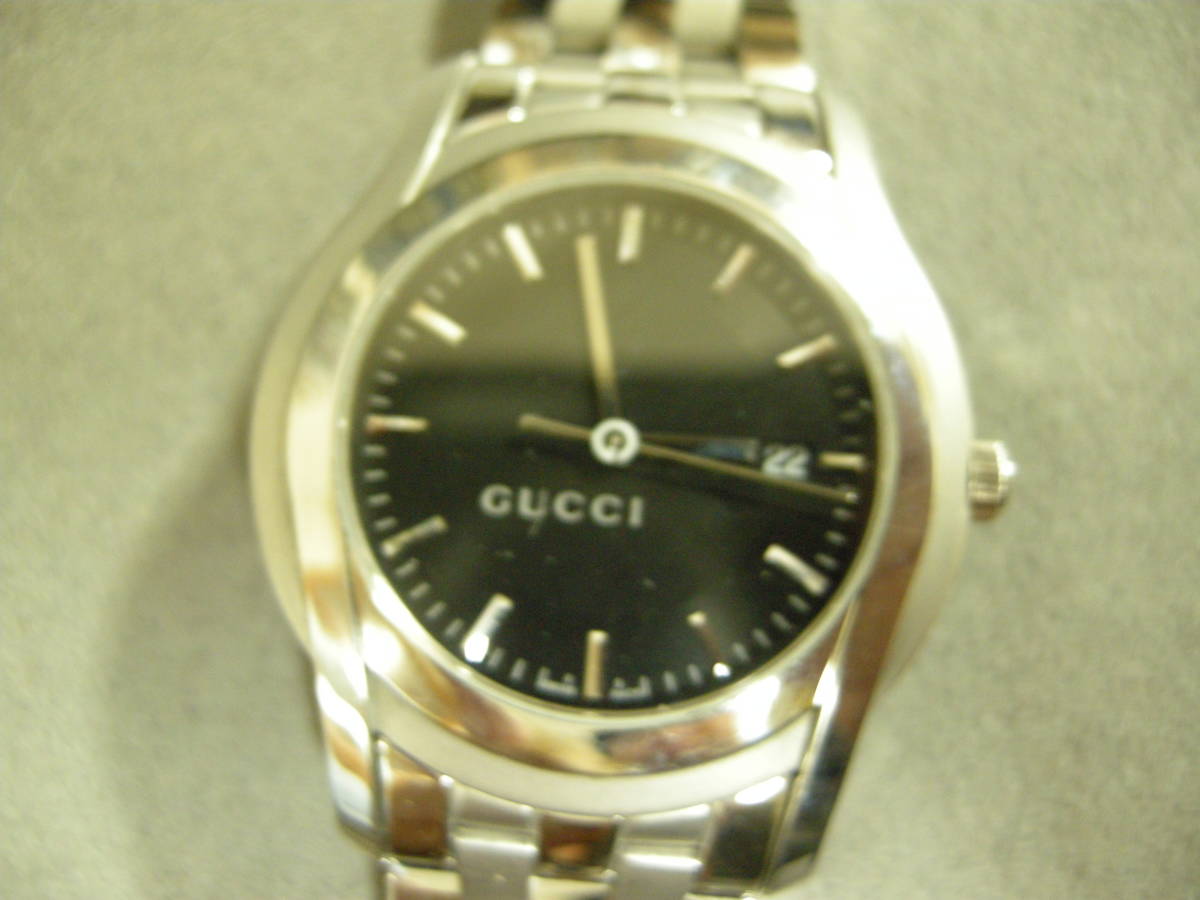 オリジナル 5500XL 【中古品】グッチ/GUCCI腕時計 クォーツ メンズ 三