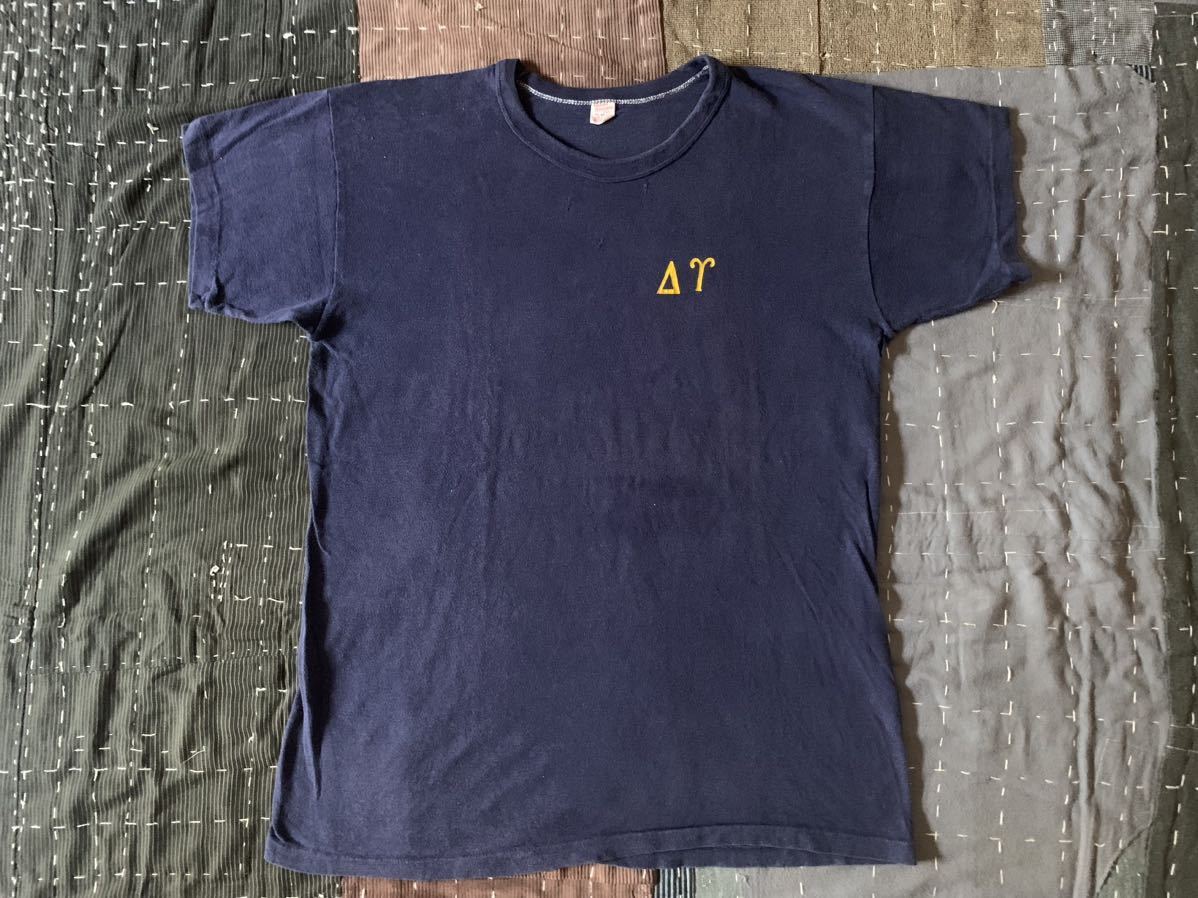 60s XL russell southern vintage tシャツ USA製 アメリカ製 ラッセル ビンテージ navy 紺 ネイビー シグマ SIGMA Σ_画像1