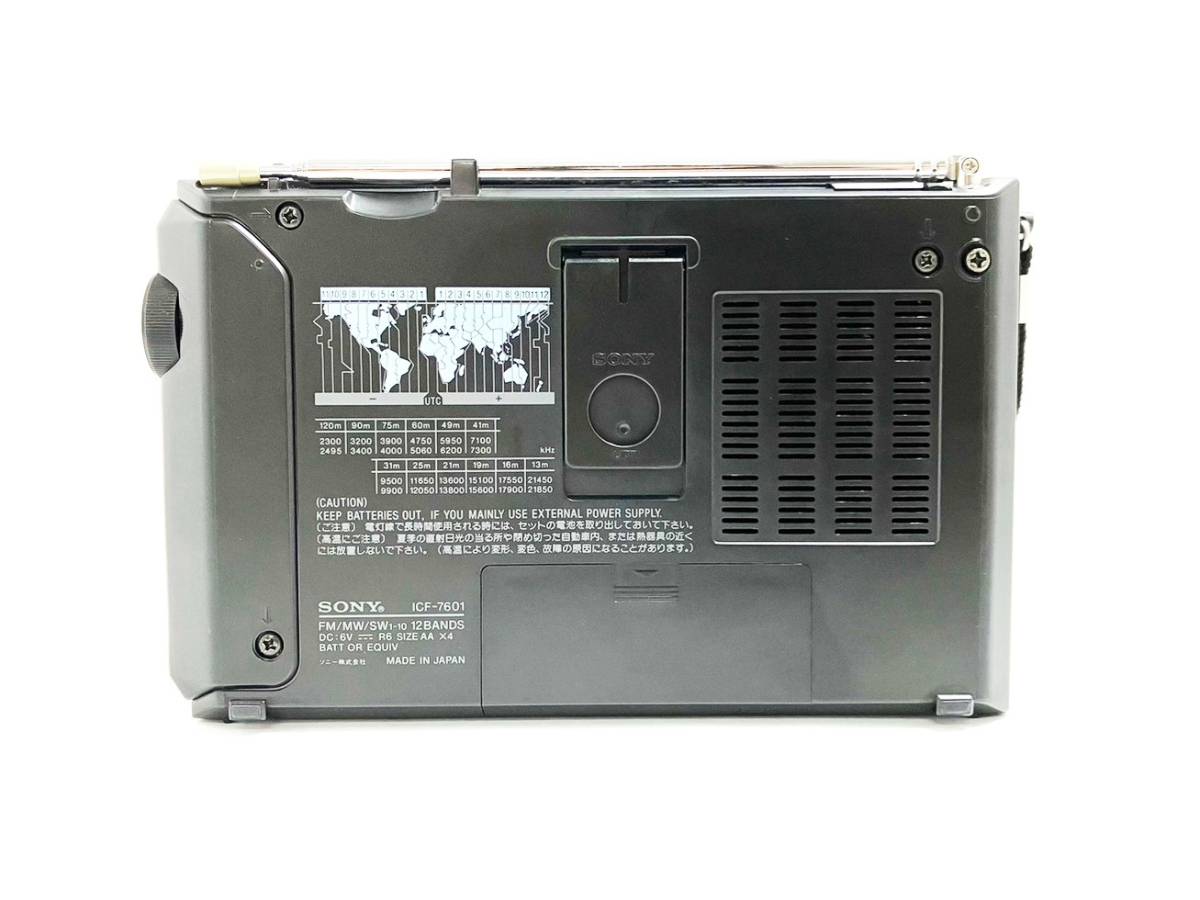 SONY/ソニー ICF-7601 小型ラジオ ポータブル受信機 12バンド FM AM