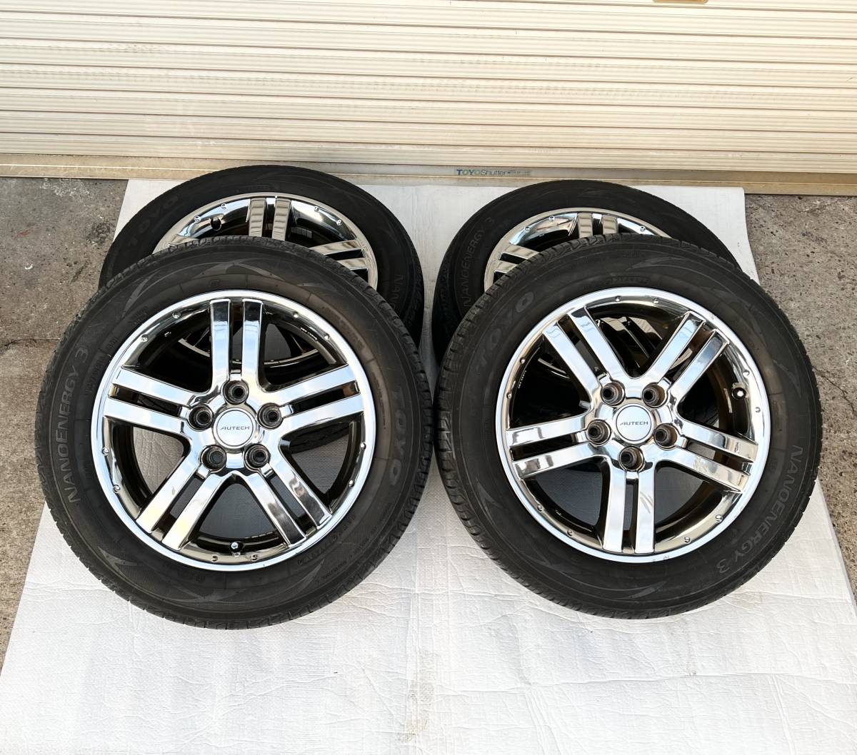 ＊送料込＊RAYS 日産 セレナ C25 ライダー オーテック 純正 タイヤ ホイール 16インチｘ6JJ 114.3 +45 195/60R16 12年製 トーヨー 1328_画像1