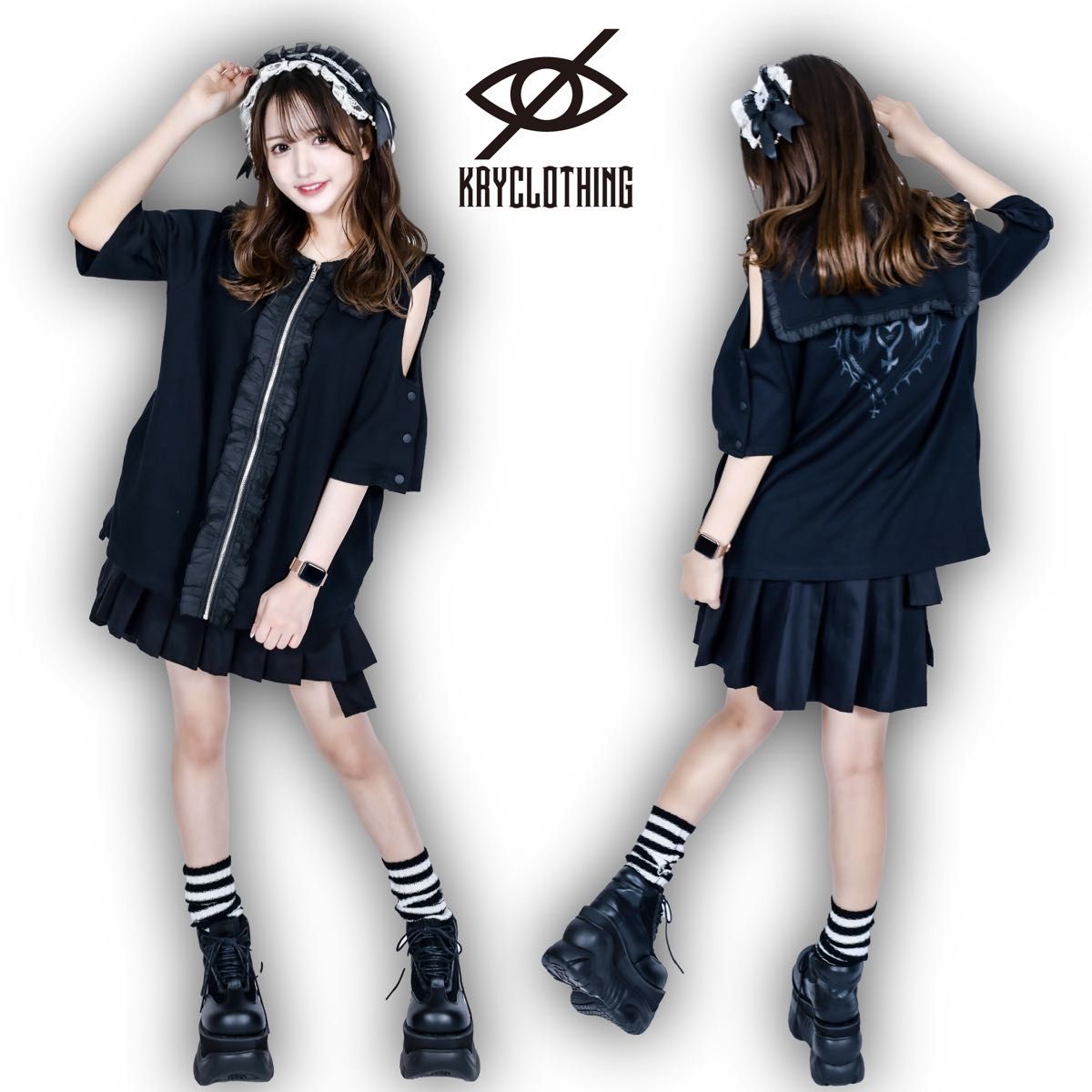 KRY clothing  「kukiiii3」黒×ブラック