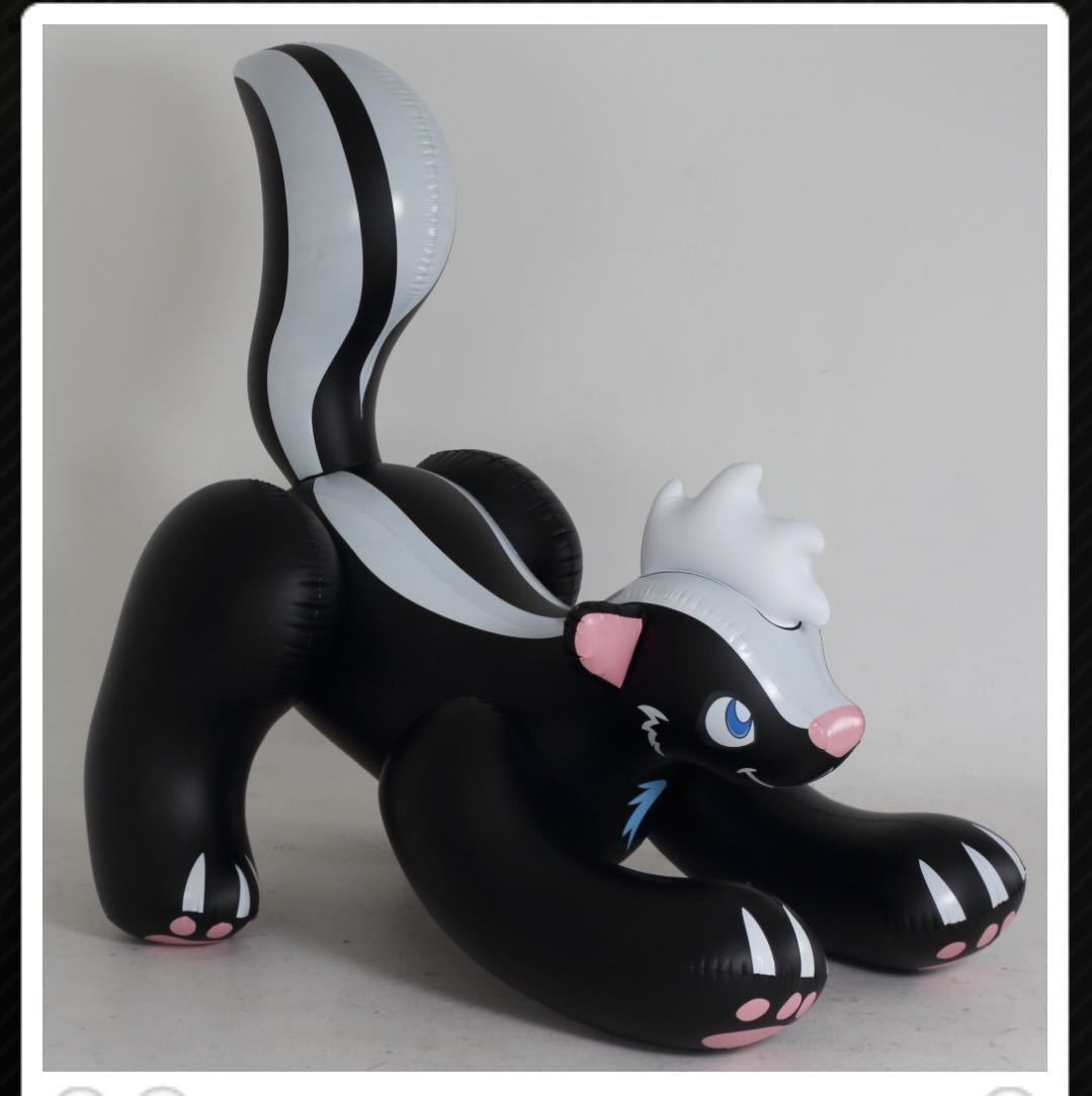  black skunk float air vinyl manner boat swim ring rare new product new goods unused unopened rare Inflatable World made 