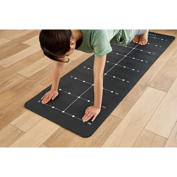  slipping difficult training mat [e clear sport ] mat. both sides . wave shape processing . is given . grip power . to raise, slipping difficult : HCF-YMW08BK