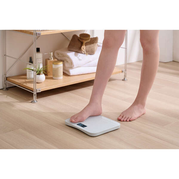 体重計 [ECLEAR] 体重/BMI/前回体重差を測定 専用アプリに測定データを手入力することで過去との比較やグラフ表示可能: HCS-S02WH_画像8