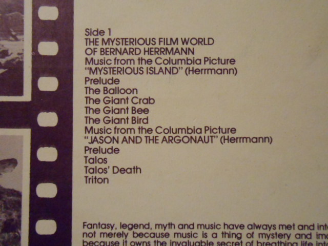 英DECCA PFS-4337 THE MYSTERIOUS FILM WORLD OF バーナード・ハーマン TAS LISTED 優秀録音盤 オリジナル盤_画像4