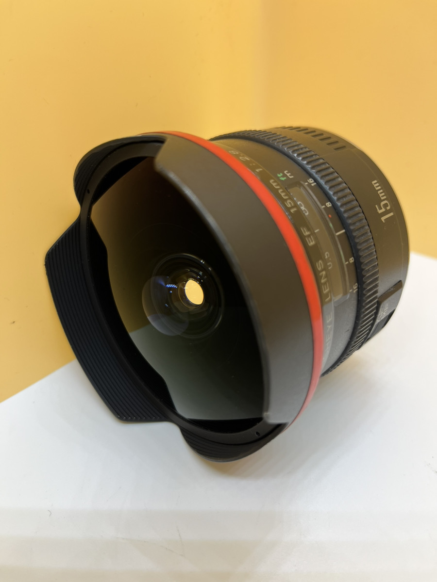 2022最新作】 LENS FISHEYE Canon 美品 EF 2.8 15mm キヤノン