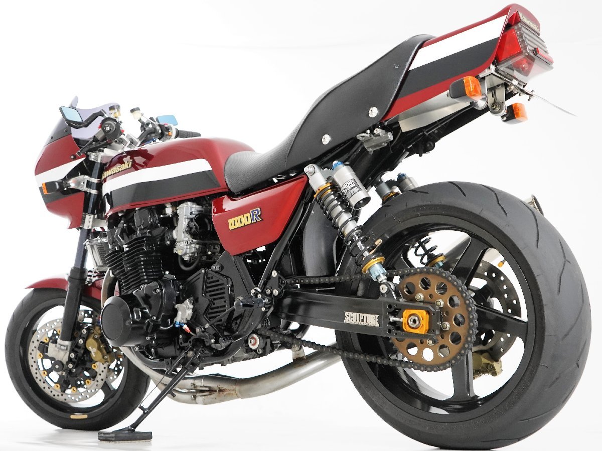 極フルカスタム Z1100GP 1982年 OHLINSフォーク NITRONサス しゃぼん玉ステム スカルプチャーSアーム DUOMOマグホイ FCRキャブ 他多数_画像5