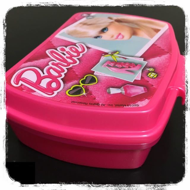 Barbie バービー　ランチボックス　サンドイッチボックス　小物入れ　新品未使用保管品　正規品_画像2