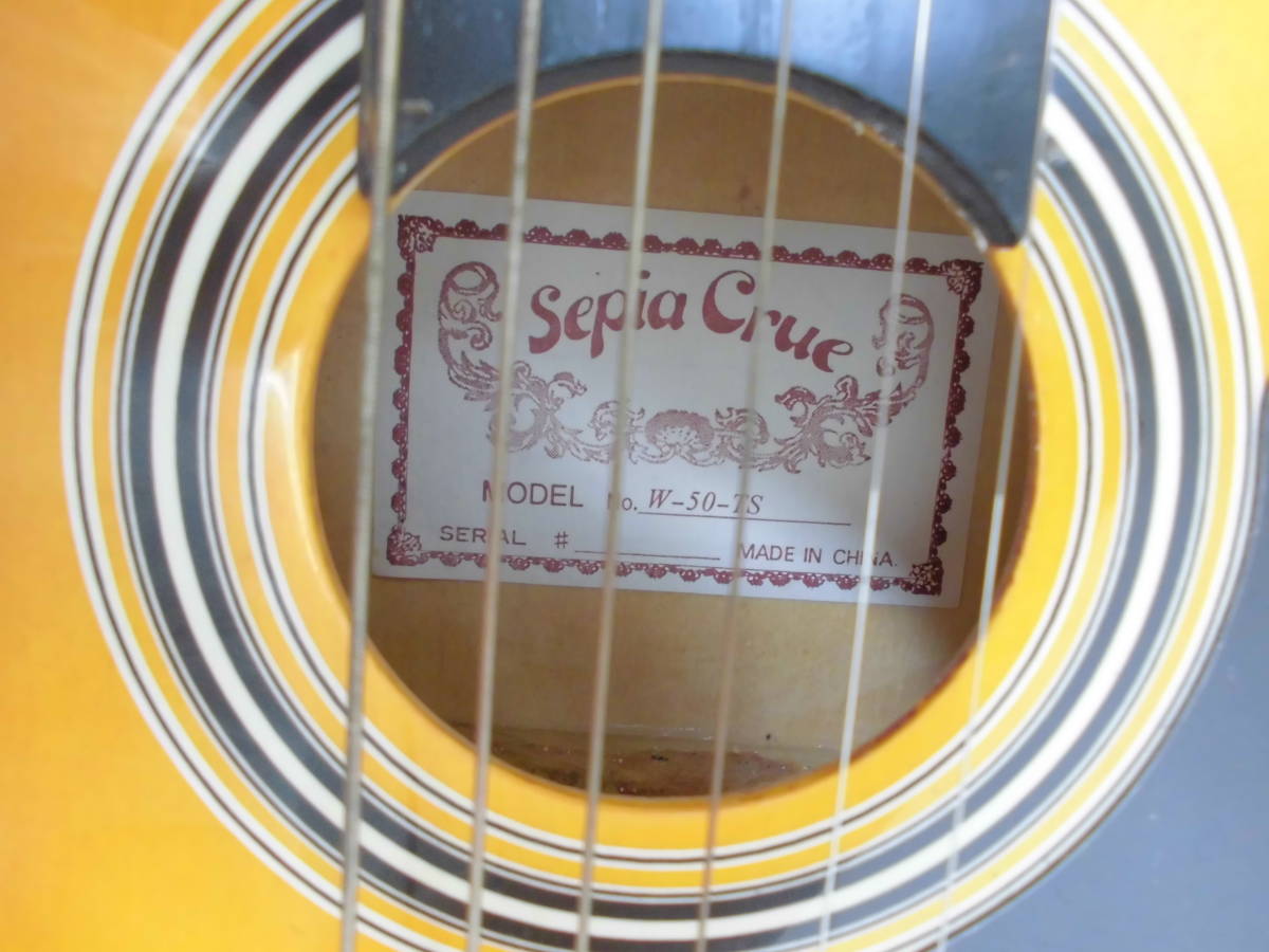 ◆◇SepiaCrue セピアクルー ミニアコースティックギター W-50/TS (ソフトケース付)◇◆_画像3