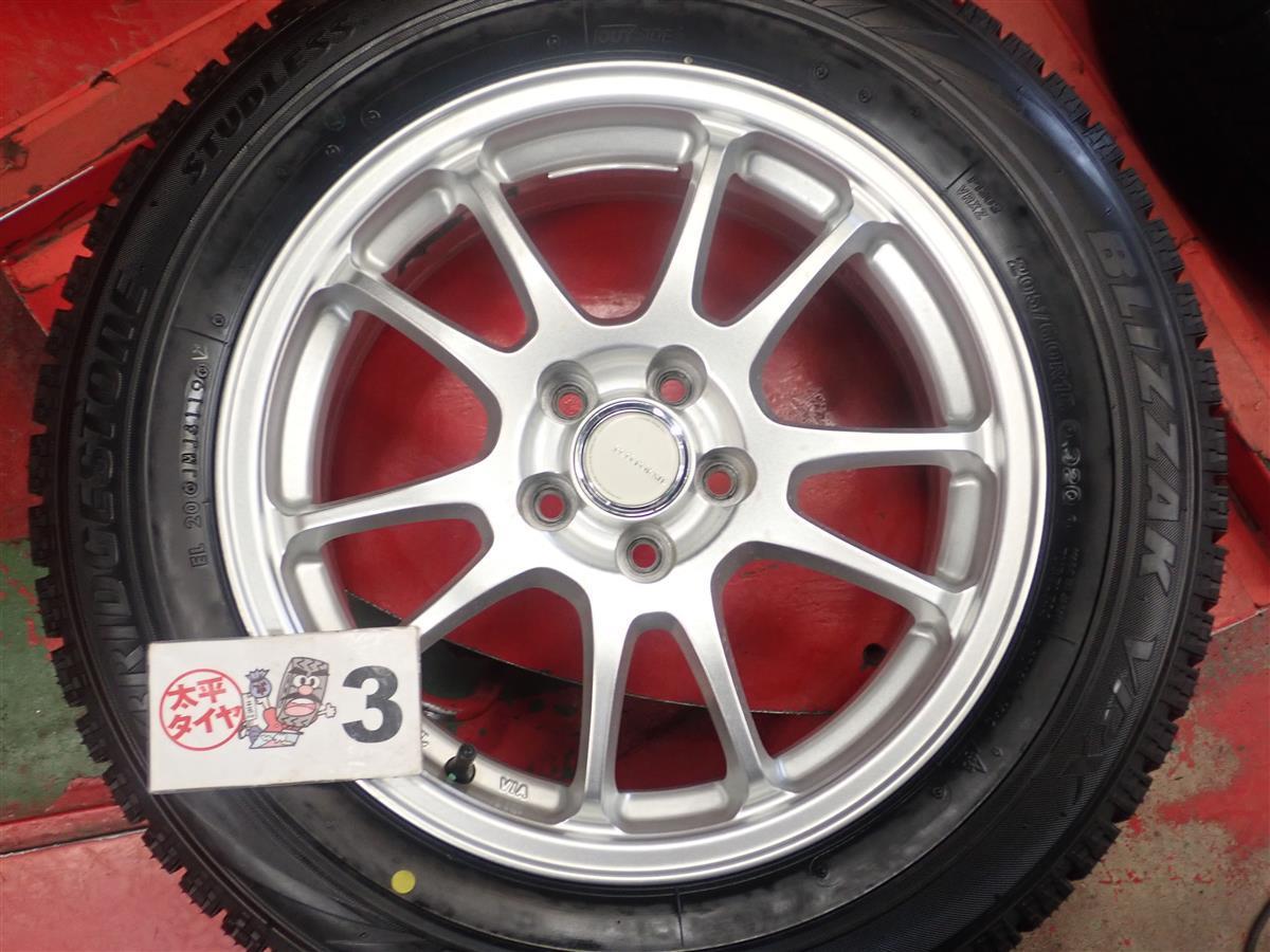 スタッドレス ECO FORME エコフォルムSE-10+ブリヂストンブリザックVRX 205/60R16 10分山★レガシィエクシーガに！stwt16_画像7