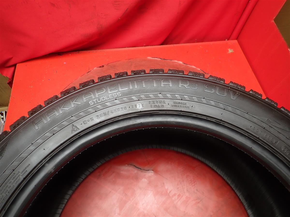 スタッドレス2本 285/45R20 112T ノキアン ハッカペリッタ R3 SUV NOKIAN HAKKAPELIITTA R3 SUV 8.5分山 アウディQ7_画像10