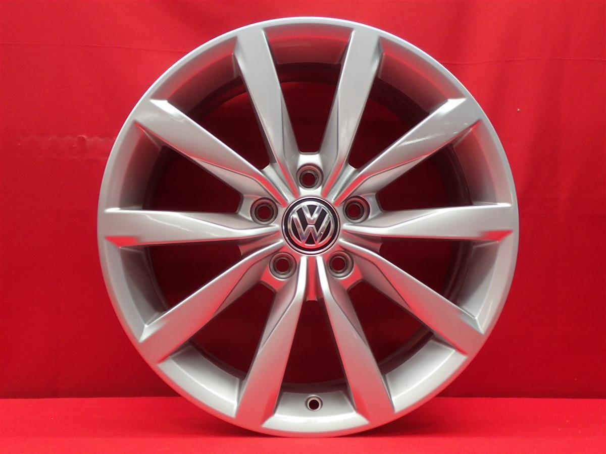 VOLKSWAGEN ゴルフ VII 純正 17インチ ホイール 4本 7J-17 PCD112 5穴 +49 ハブ57 5G0601025BF aa17の画像4