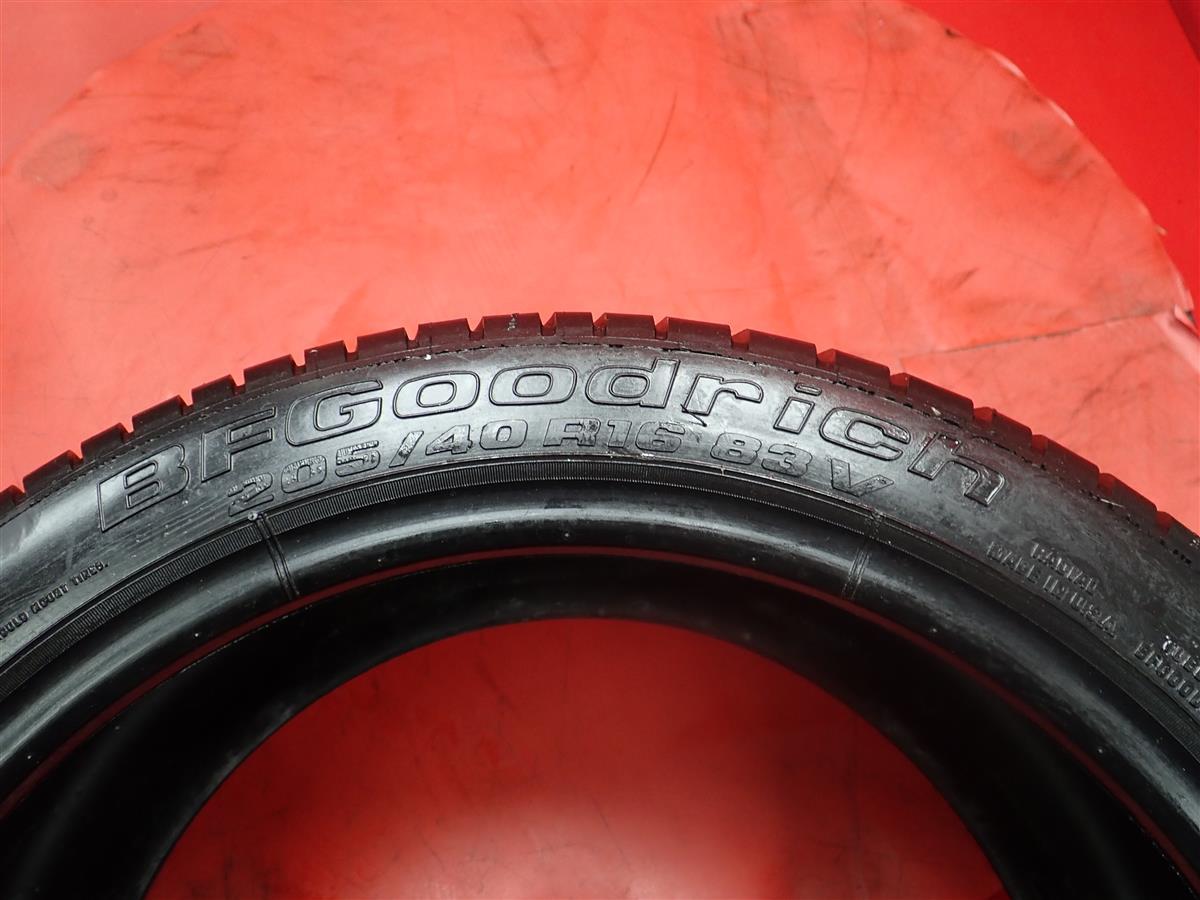 タイヤ単品 1本 《 BFグッドリッチ 》 スコーチャーT/A [ 205/40R16 83V ]9.5分山★ カスタムカー イベント ショーカー n16_画像6