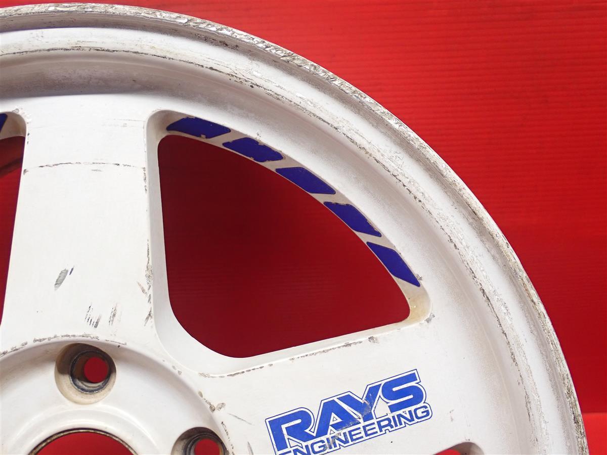 単品 社外 ホイール 1本 絶版デザイン RAYS レイズ VOLK RACING ボルクレーシング TE37 5本スポーク 7J-16 PCD114.3 5穴 +42 ハブ73 ja16_画像5