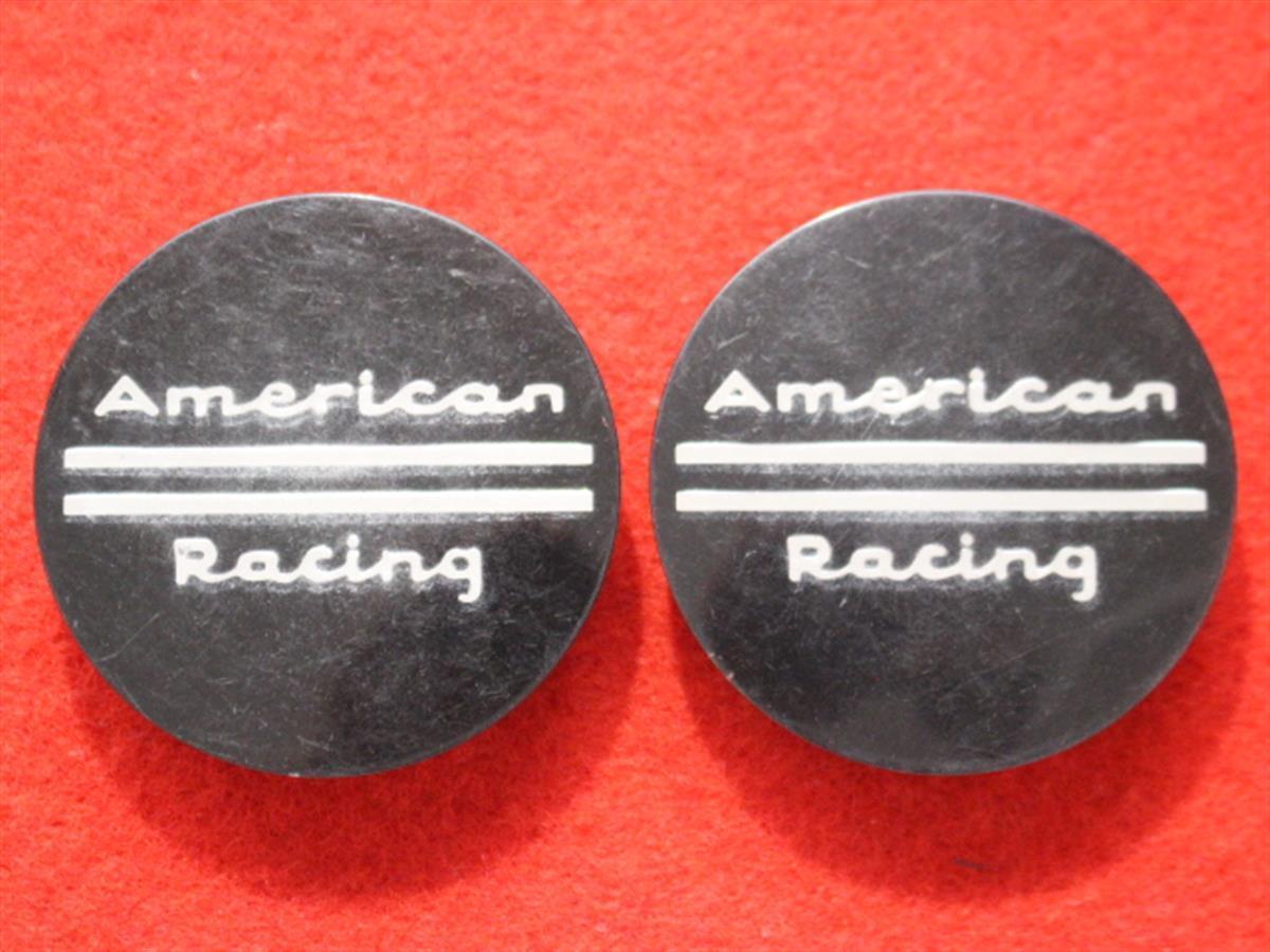 2枚 American Racing 社外 中古 　ホイール センターキャップ センターカバー エンブレム オーナメント