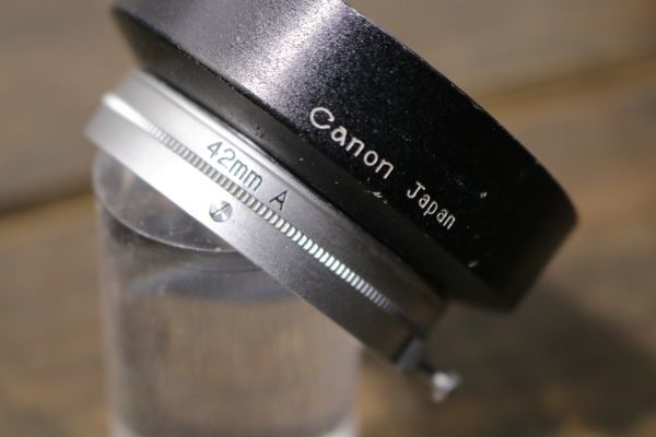 ★レトロカメラ レンズ レザーケース CANON LENS 50㎜ f:1.8 35mm Ag2604_画像5