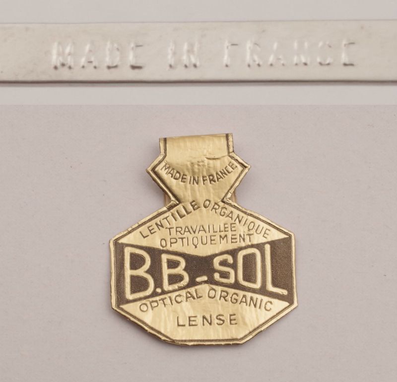 デッドストック 1960年代 フランス製 B.B SOL サーモントブロー ラージサイズ Amor アモール スタイル ブルー サングラス ロカビリー A1340_画像10