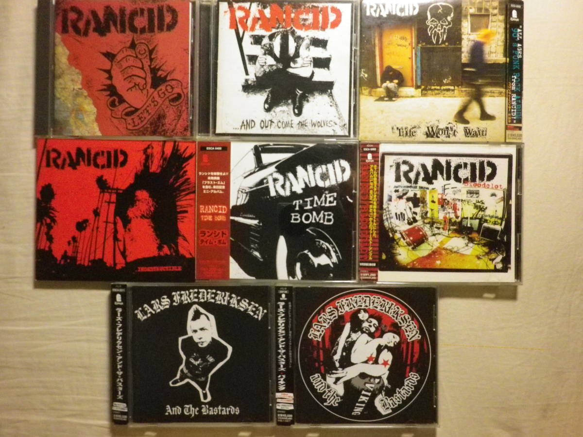 『Rancid 関連CD8枚セット』(帯付有,Lars Frederiksen,Let's Go,And Out Come The Wolves,Life Won’t Wait,Time Bomb,Bastards,Viking)_画像1
