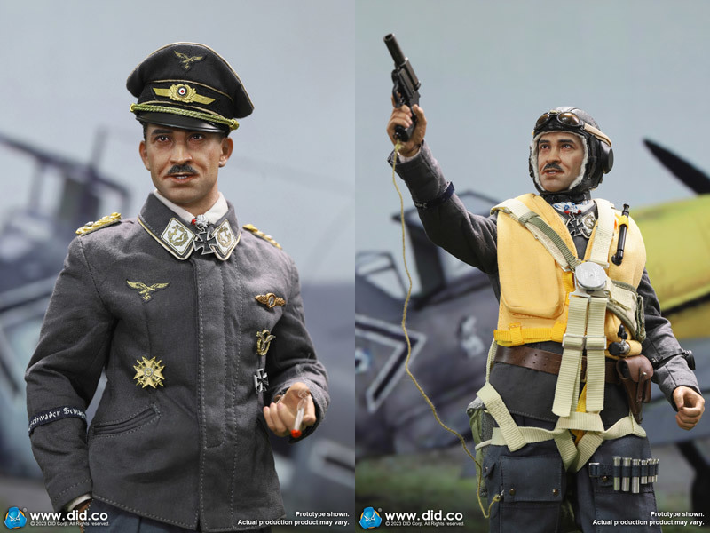 D80165 アドルフ・ガーランド 1/6スケールフィギュア DID WW2 German Luftwaffe Ace Pilot - Adolf Galland 第二次大戦 ドイツ空軍の画像5