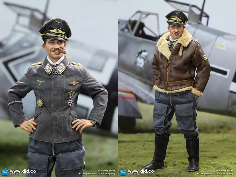 D80165 アドルフ・ガーランド 1/6スケールフィギュア DID WW2 German Luftwaffe Ace Pilot - Adolf Galland 第二次大戦 ドイツ空軍の画像3