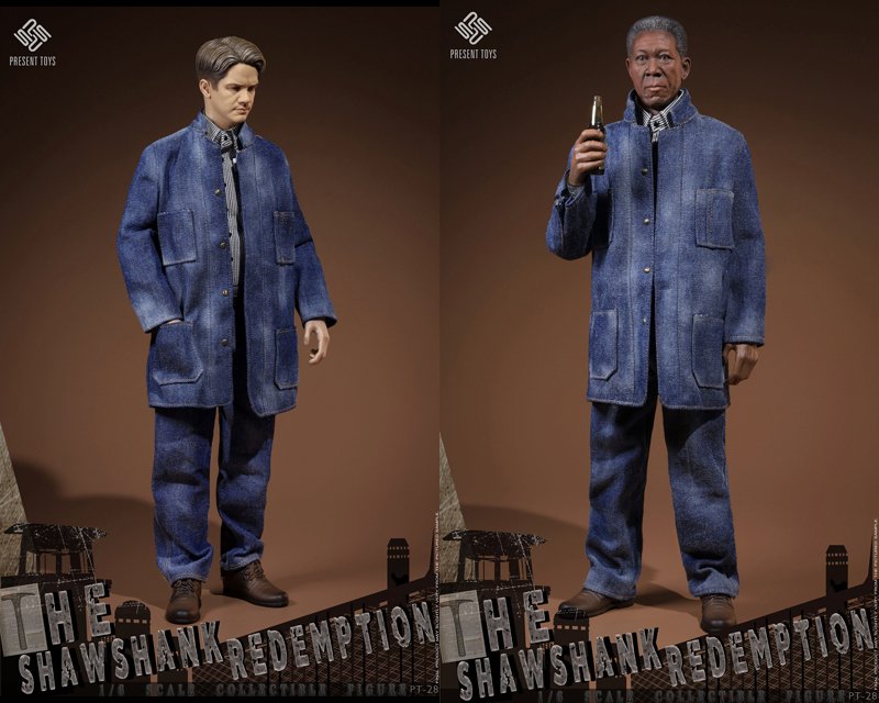 ショーシャンクの空に アンディ/レッド風 1/6スケールフィギュア 2体セットPRESENT TOYS PT-sp28 1/6 The Shawshank Redemption Double_画像6