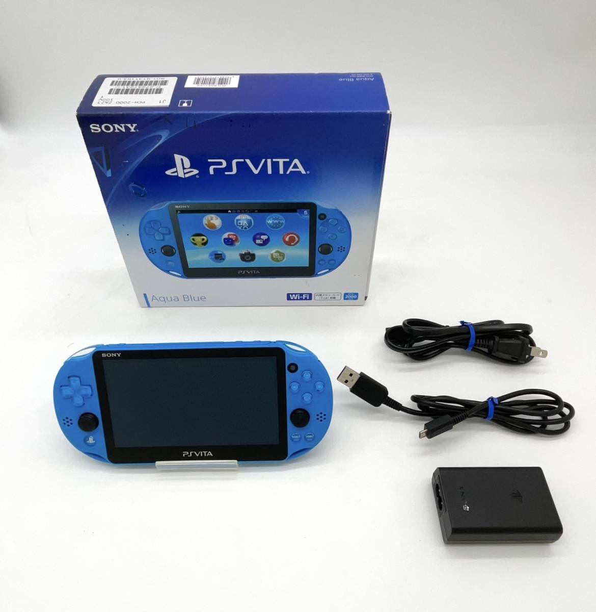 日本未発売】 PlayStation Vita Wi-Fiモデル アクア・ブルー(PCH
