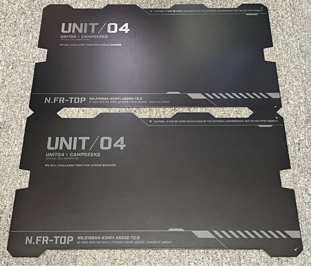 CAMPGEEKS×UNIT04 N FR-top TYPE UNIT/04 2枚 フィールドラック CAMPGEEKS×UNIT04 N FR-top TYPE UNIT/04 2枚 フィールドラック