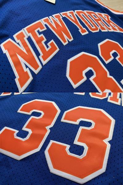 未使用品 NBA KNICKS パトリック・ユーイング EWING ＃33 ★ニューヨーク・ニックス ユニフォーム ゲームシャツ　刺繍 ジョーダン コービー_画像6