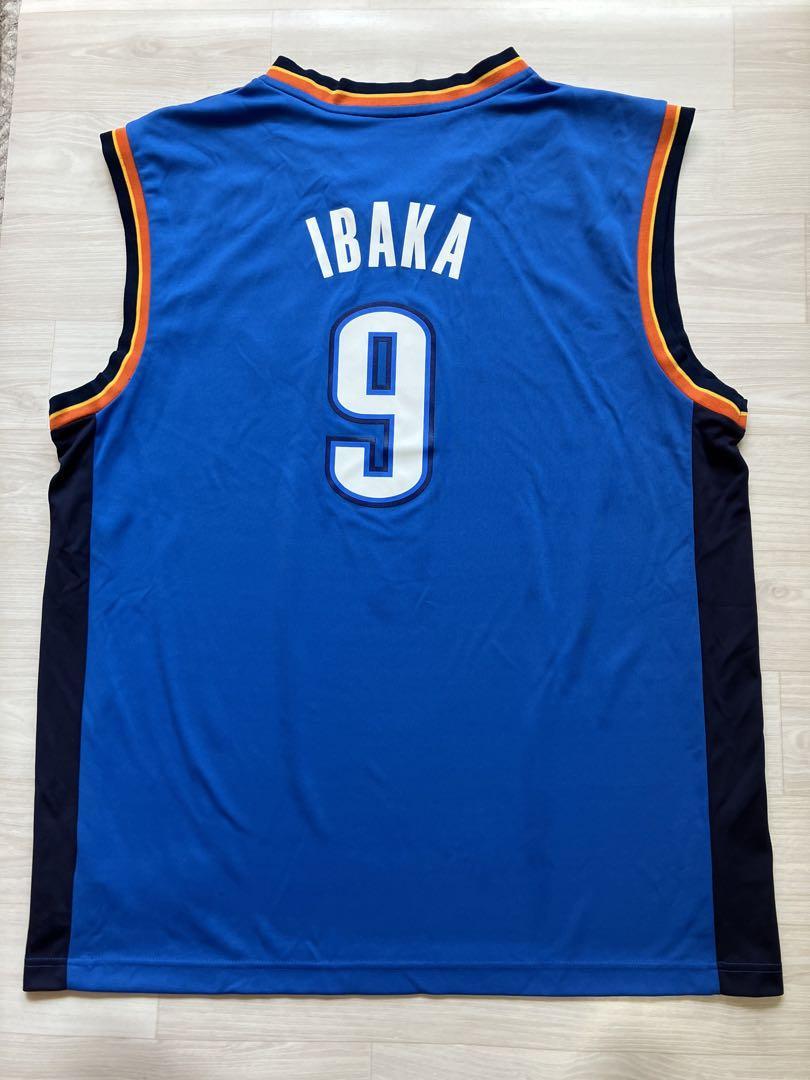 【希少】 NBA サージ・イバーカ IBAKA #9 オクラホマシティ・サンダー adidas アディダス ユニフォーム ジャージ バスケ XL　美品_画像2