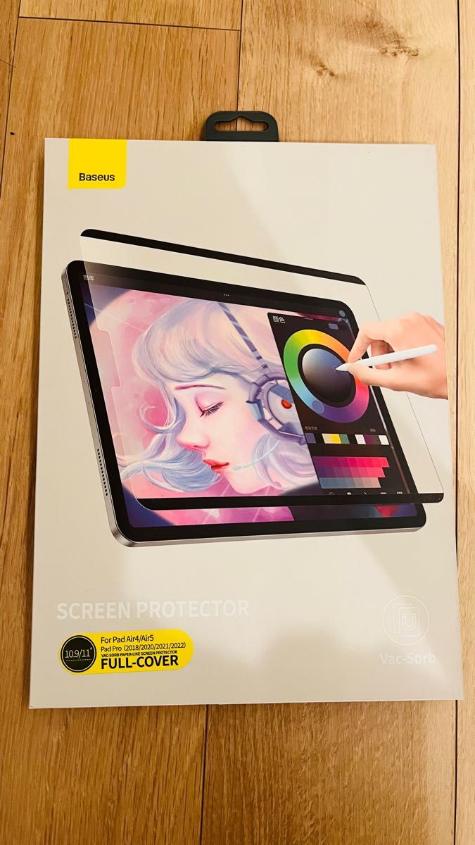 iPad  Air 4 5 10.9インチ　着脱式　保護フィルム　紙のような書き心地　ペーパーティスクチャー　磁石