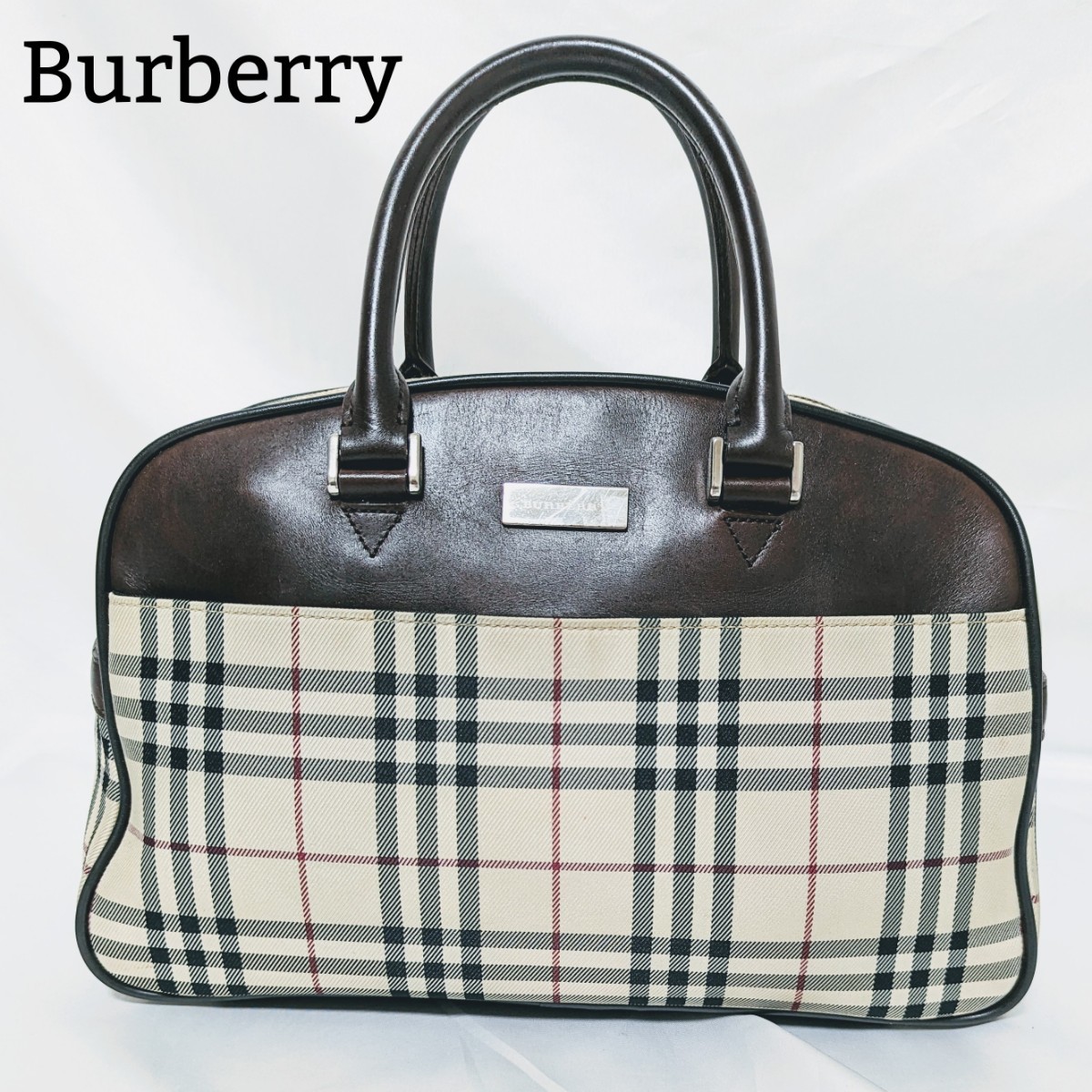 BURBERRY バーバリー ハンドバッグ ミニボストン 手提げ バッグ ノバ