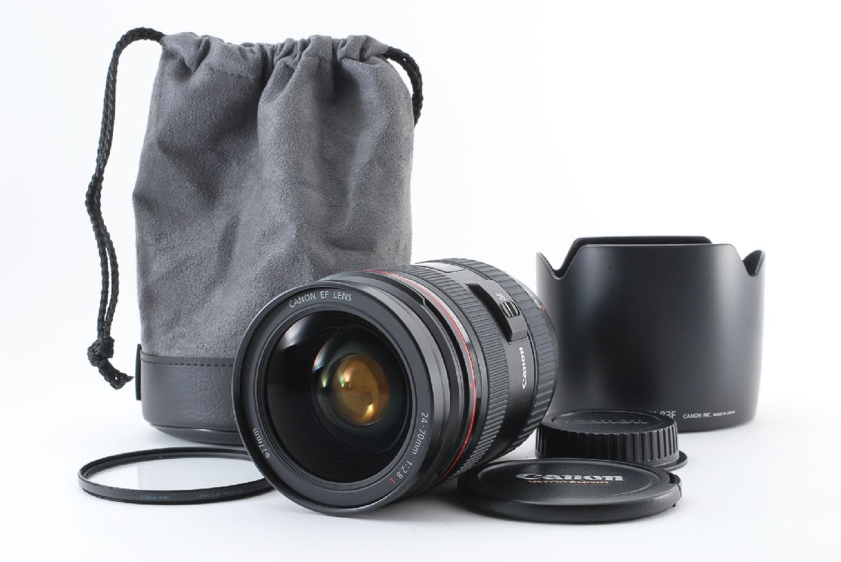 Canon EF 24-70mm F/2.8 L USM ULTRASONIC [美品] レンズフード ポーチ フィルター付き フルサイズ対応