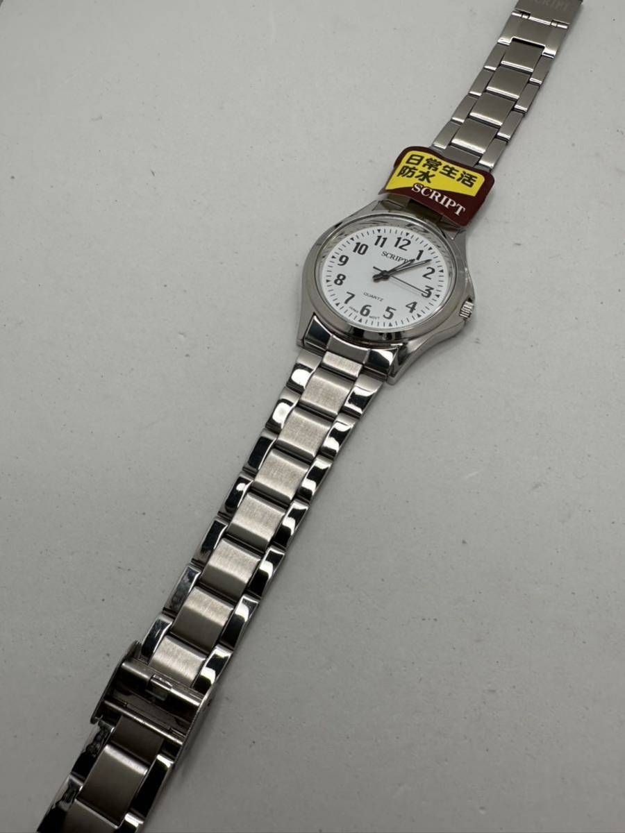 SCRIPT】クォーツ メンズ腕時計 未使用品 電池交換済み 稼動品 38-1