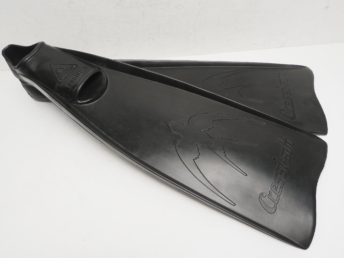  unused CRESSI-SUBkresi- sub RONDINE long DIN L full foot fins size :43( approximately 26cm)kresi. diving [3F-54588]