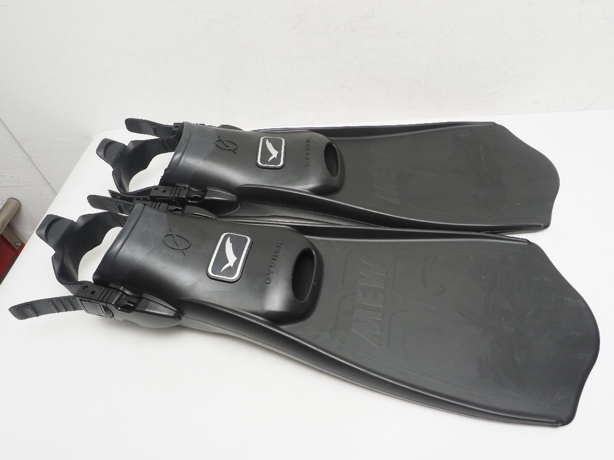  unused outlet GULL Mu Cypha - Raver fins black size :L(26.5-28cm) scuba diving supplies [54763]