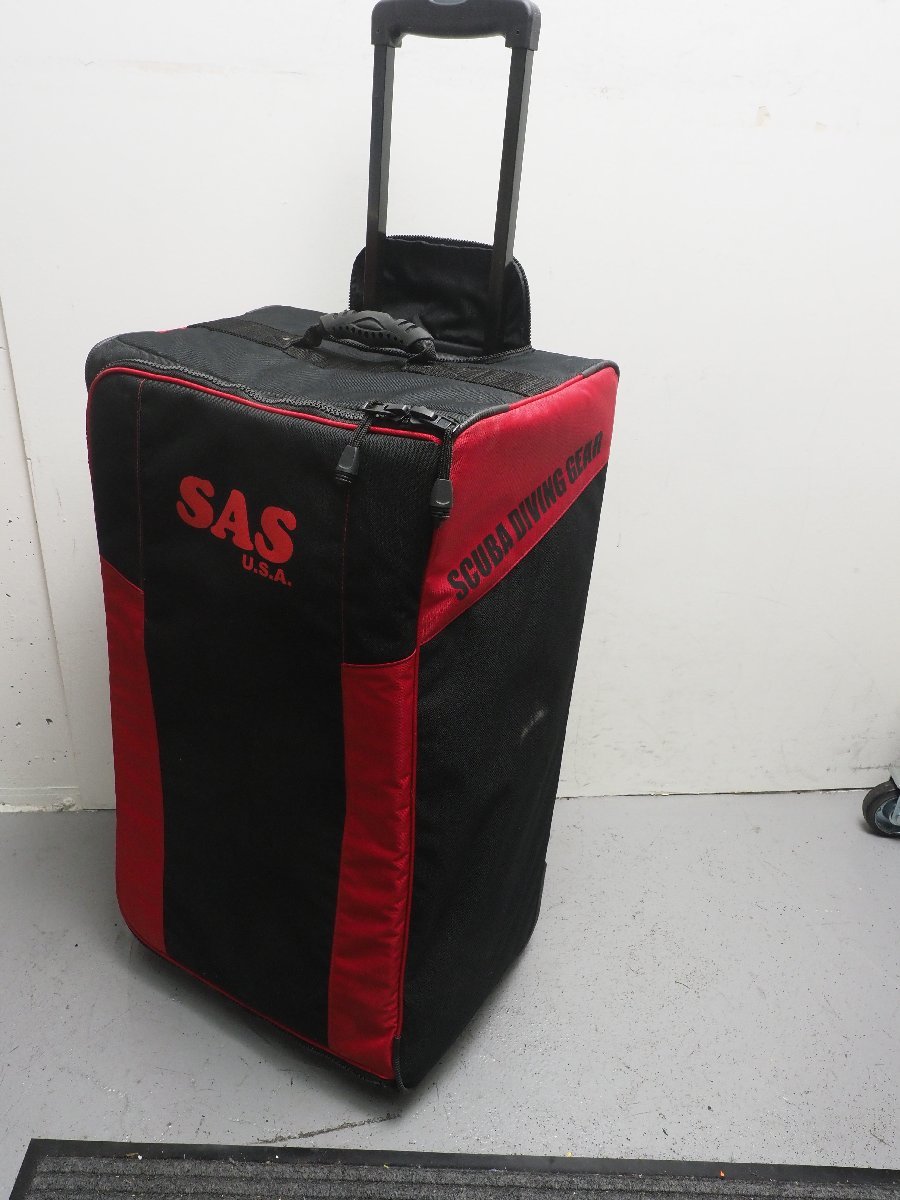 USED SAS エスエーエス キャスターバッグ 寸法:44×78×35cm キャリーバッグ 旅行用 使用1～2回 ランク:AA ダイビング関連用品[3F-54766]