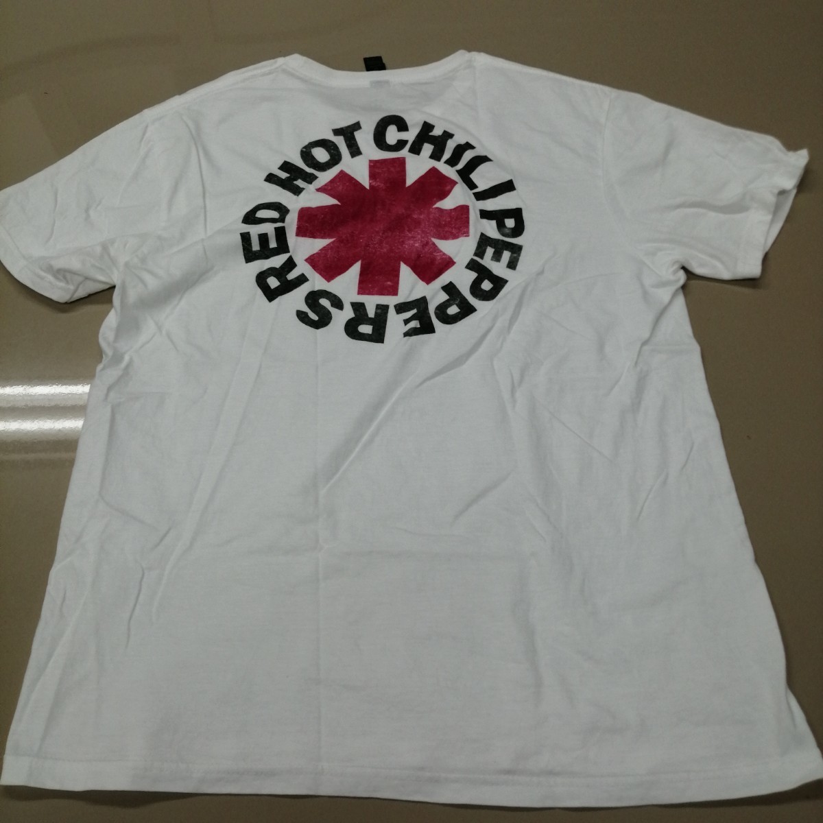 C08 バンドTシャツ　レッドホットチリペッパーズ　ロゴマークT　白　TED HOT CHILLIPEPPERS_画像5