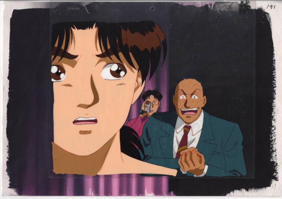 金田一少年の事件簿 直筆背景付 セル画 4 ♯ 原画 イラスト 金田一少年の事件簿 直筆背景付 セル画 4 ♯ 原画 イラスト