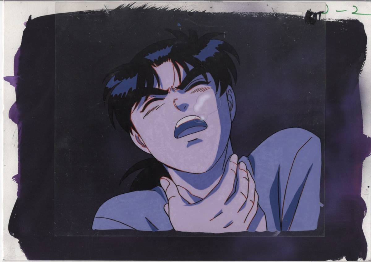 金田一少年の事件簿 直筆背景付 セル画 4 ♯ 原画 イラスト 金田一少年の事件簿 直筆背景付 セル画 4 ♯ 原画 イラスト